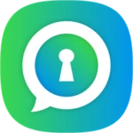 group chat lock for whatsapp android application logo